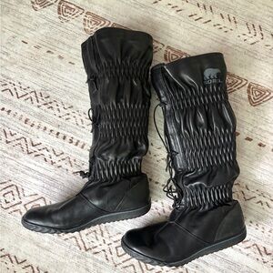 Sorel Women's Tall Black Firenzy Boots Size 6